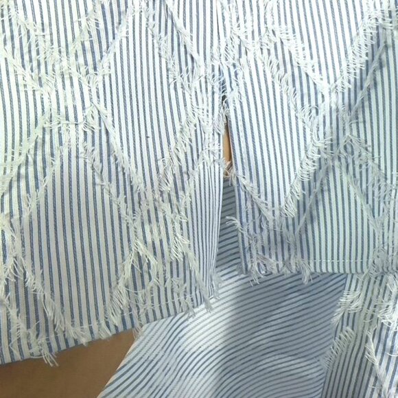 NWOT Joh Jadea Stripe Dress, XS, Blue & White - Picture 10 of 16